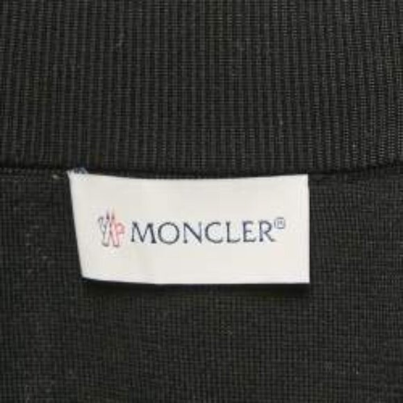 Moncler Black Nylon and Cotton Knit Maglia Tricot Cardigan Jacket - Picture 5 of 7